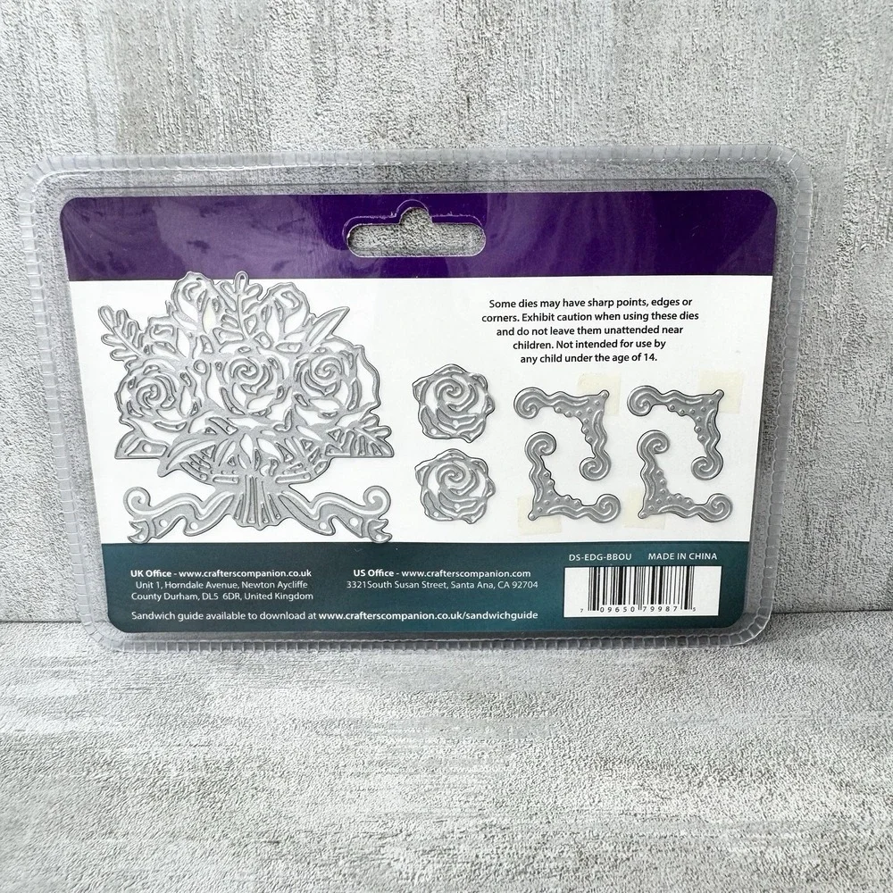 Crafter's Companion Die'sire Edge'ables Beautiful Bouquet 7 Metal Cutting Dies